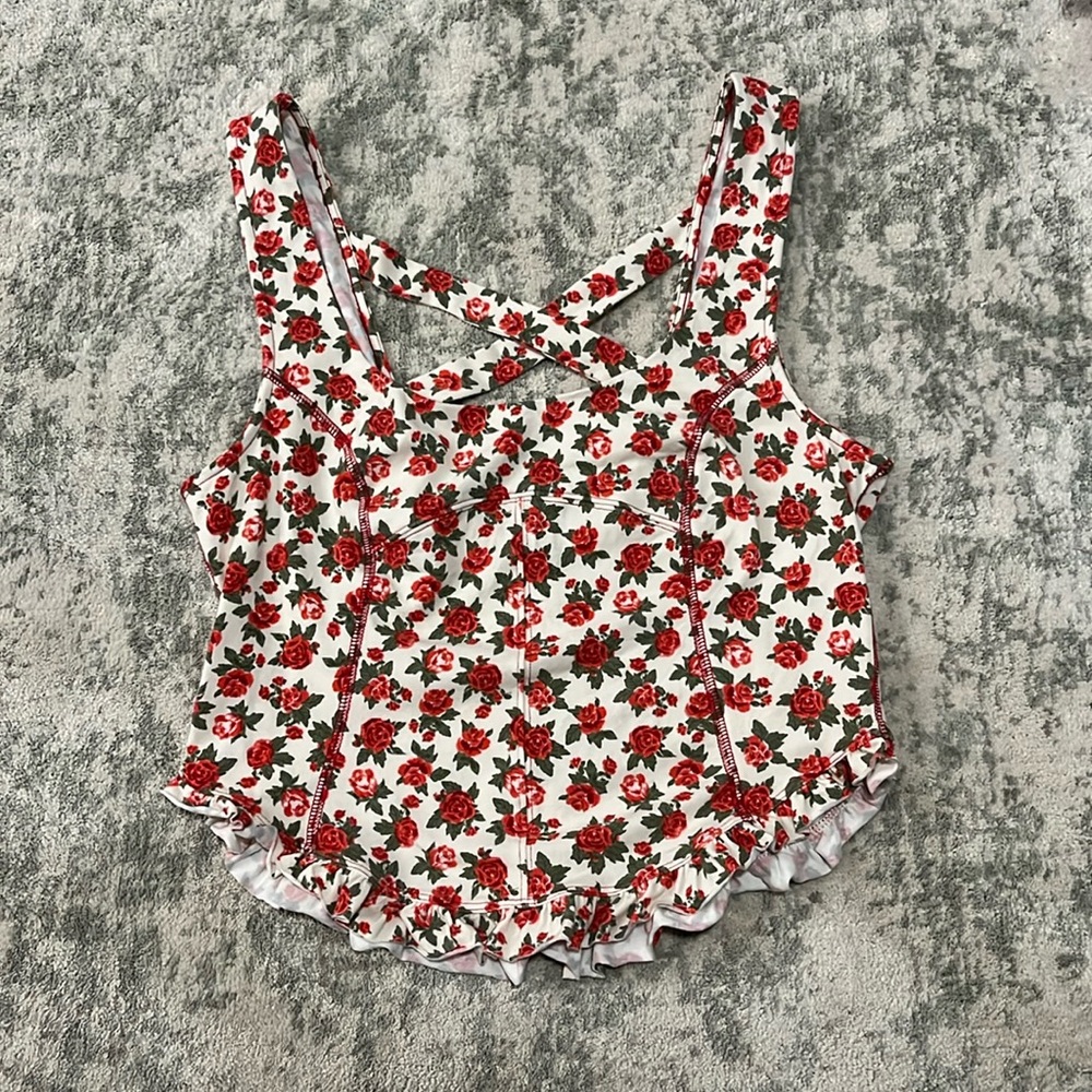 Melanie Tank, Free People, M, Ivory Combo